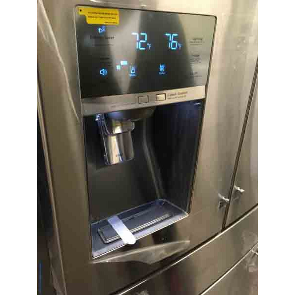 New Samsung 30.5 Cu Ft. 4-Door Refrigerator with Sparkling Water Dispenser!