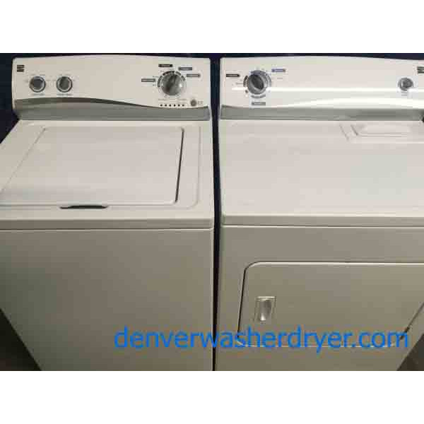 Full-Size Kenmore Washer|Dryer Set, Electric, 6-Month Warranty