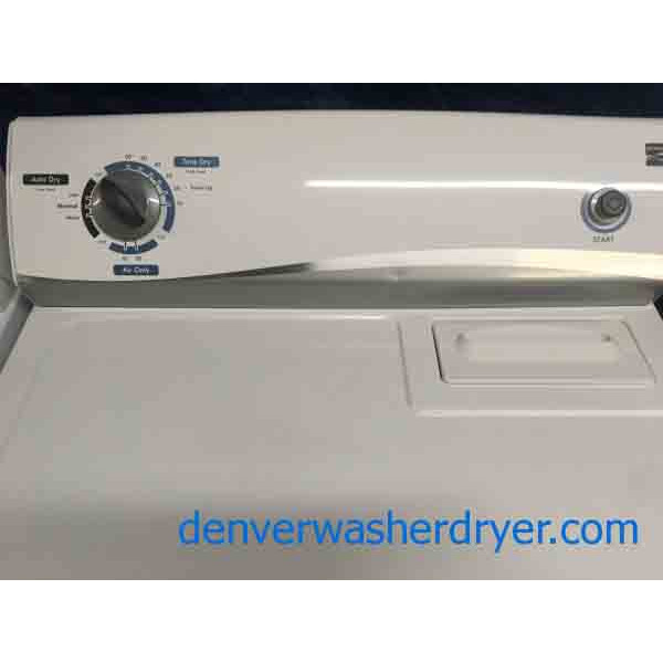 Full-Size Kenmore Washer|Dryer Set, Electric, 6-Month Warranty