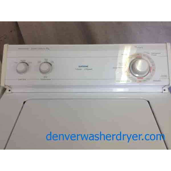 Whirlpool Supreme Super Capacity PLUS, Washer With Matching Dryer