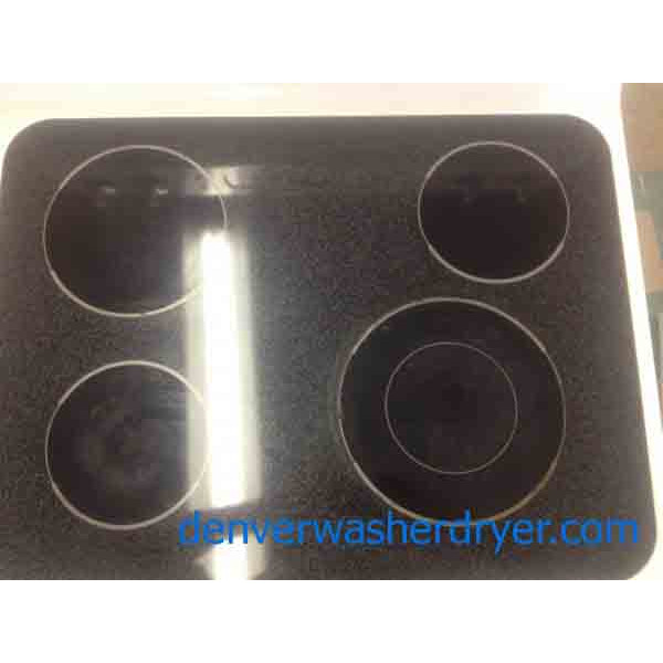 White 4Burner GE Glass Top Stove! 2373 Denver Washer Dryer