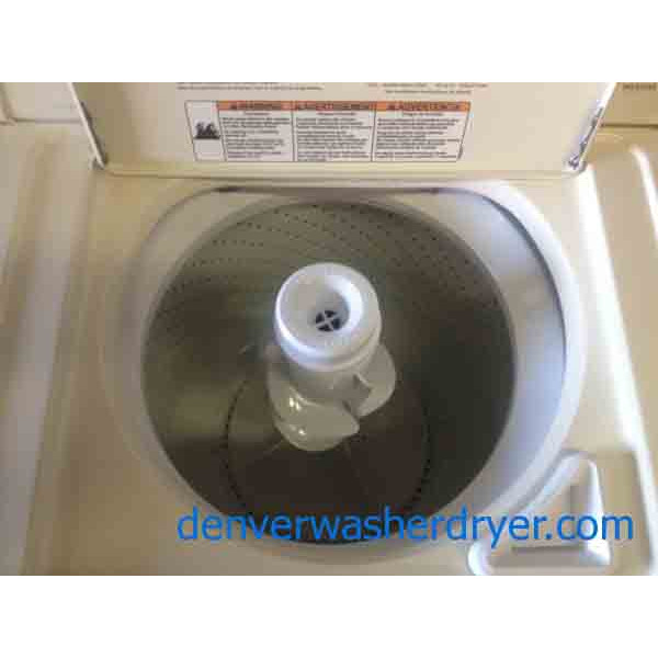 Wonderful Whirlpool Almond Washer And Dryer Set! GAS