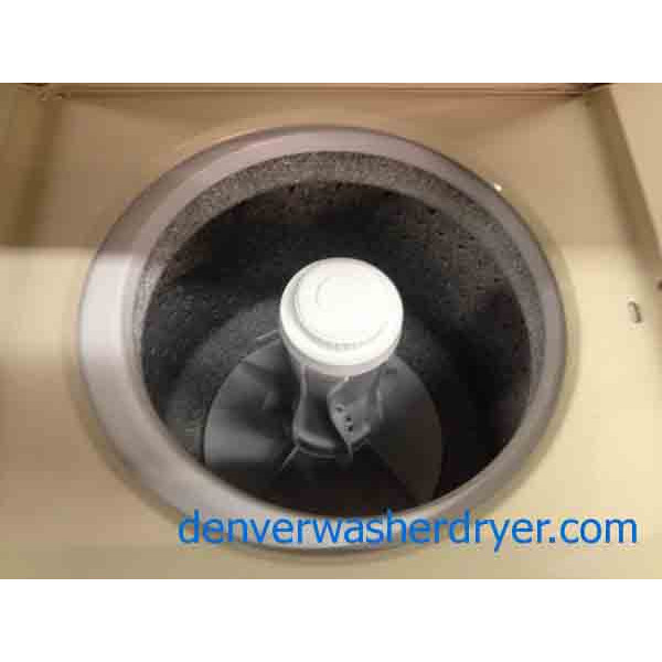 Heavy Duty, 24″ Stackable Washer/Dryer Set, Electric, Beige