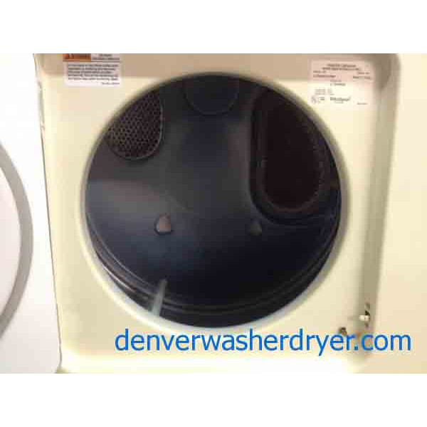 Heavy Duty, 24″ Stackable Washer/Dryer Set, Electric, Beige