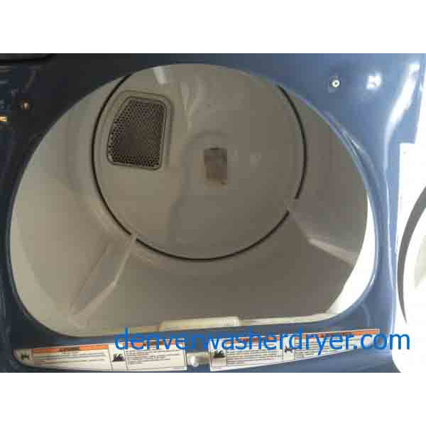 Blue, HE, Kenmore Elite Oasis Washer/Dryer Set, Scratched/Dented