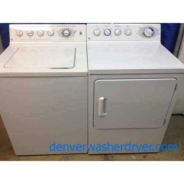GE Top-Load W/D, Fully Loaded