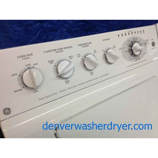 GE Top-Load W/D, Fully Loaded