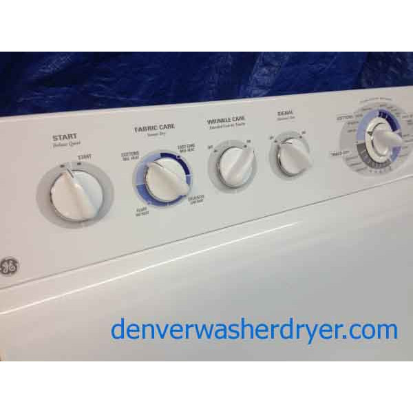 GE Top-Load W/D, Fully Loaded