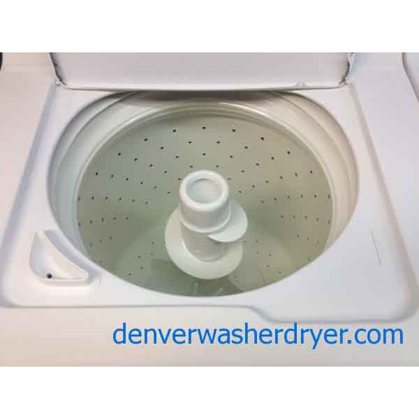 GE Top-Load W/D, Fully Loaded