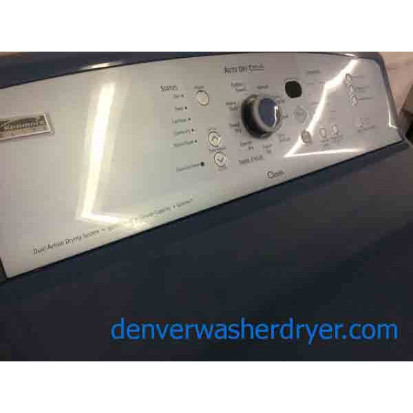 Kenmore Elite Oasis Washer/Dryer Set, Blue, Energy Star!