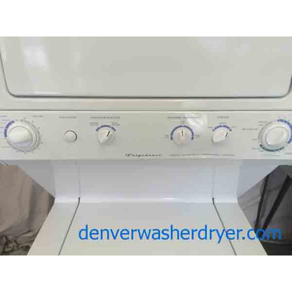Frigidaire Stack Washer/Dryer, Super Capacity, Full Featured 27 inch