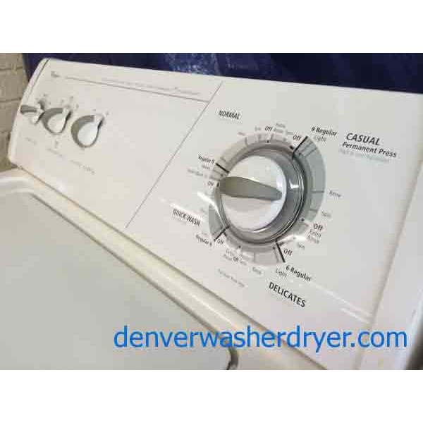 Beautiful Whirlpool Washer/Dryer Set, Almond