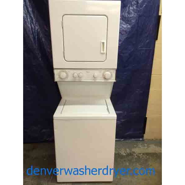 Apartment Sized 24" Whirlpool Thin Twin Washer/Dryer Stackable Set