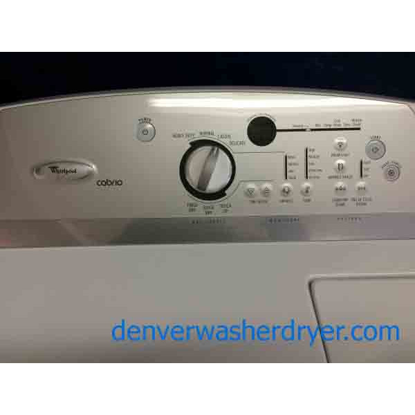 Whirlpool Cabrio Washer/Dryer, Energy Star, high efficiently, agitator-less