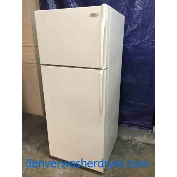 Whirlpool Refrigerator, 18 Cubic Foot, Recent Model, Beige 1804