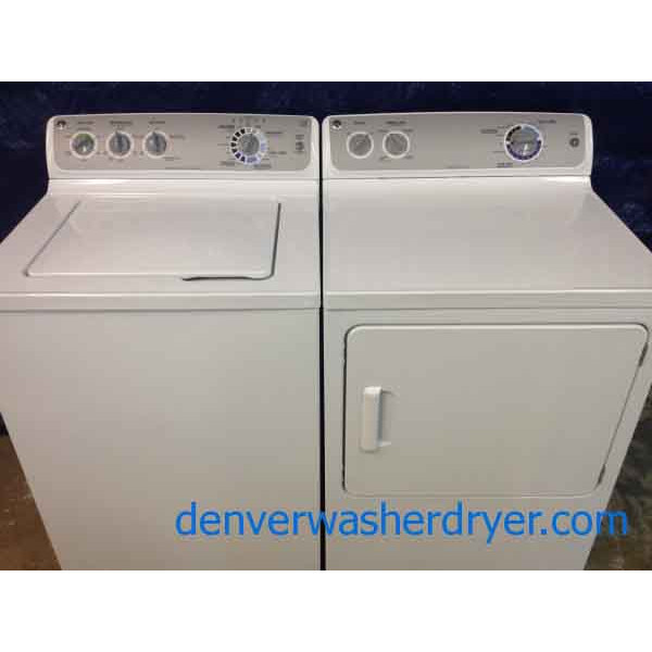 GE Washer/Dryer, like-new, energy star, he, stainless drum