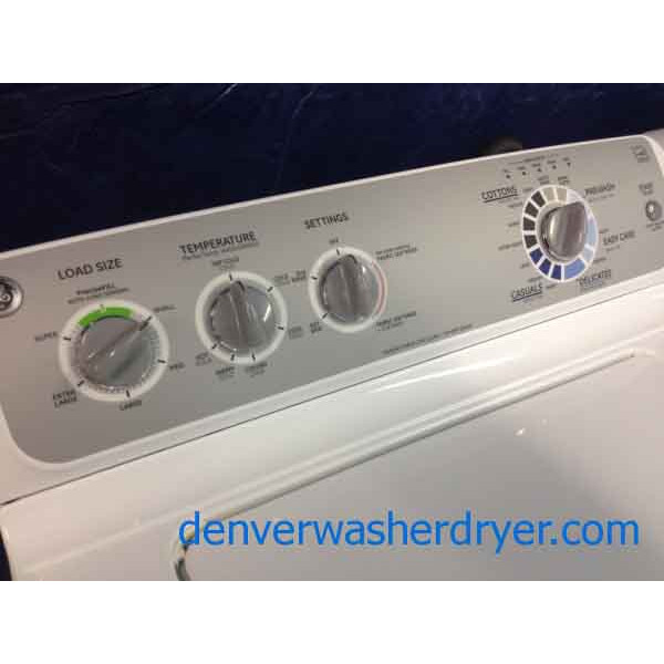 GE Washer/Dryer, like-new, energy star, he, stainless drum