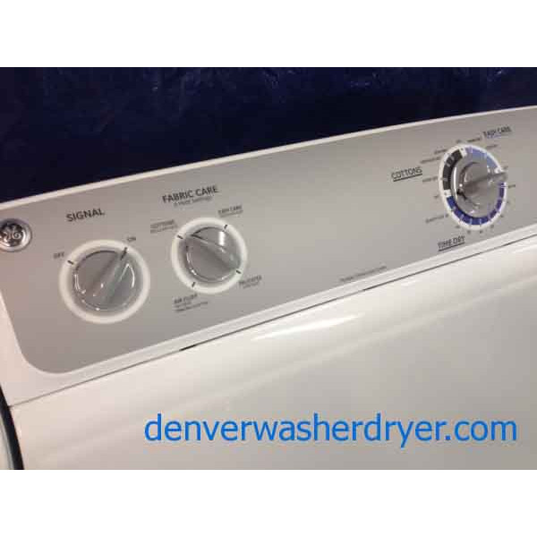 GE Washer/Dryer, like-new, energy star, he, stainless drum