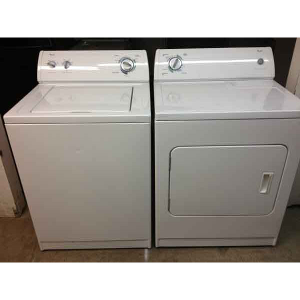 Astonishingly Clean Whirlpool Washer/Dryer Set