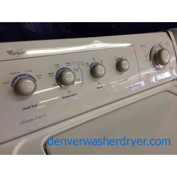 Whirlpool Washer/Dryer, Ultimate Care II, Super Capacity Plus