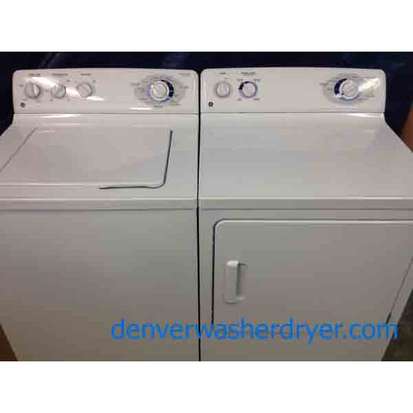 GE Washer/Dryer Set, Stainless Steel Drum, Wonderful Condition