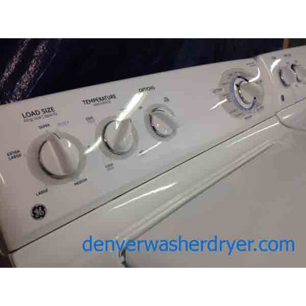 GE Washer/Dryer Set, Stainless Steel Drum, Wonderful Condition