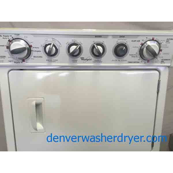 2013 Like New Full Sized Whirlpool Stackable Washer/Dryer, Just Beautiful!
