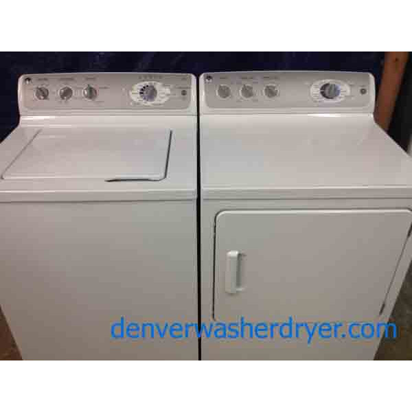 GE Washer/Dryer, Stunning Stainless Steel Basket and Drum, energy star