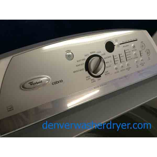 he Whirlpool Cabrio Washer/Dryer Matching Set! High Efficiency