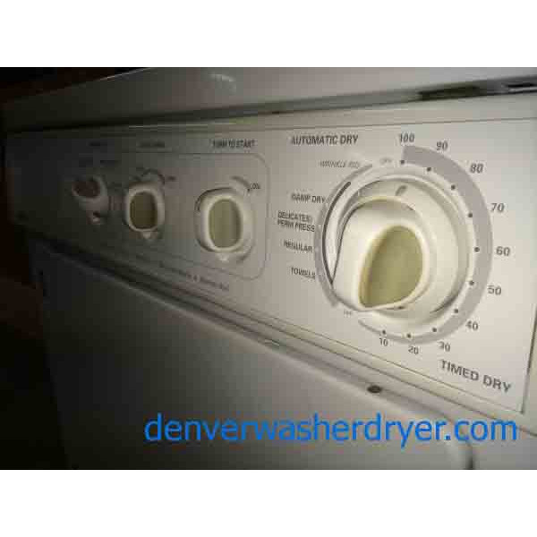 Wonderful White Front Load Kenmore Dryer, Stainless Drum