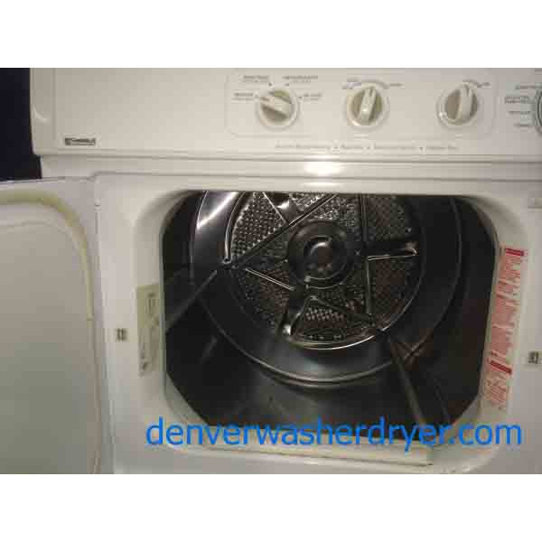 Wonderful White Front Load Kenmore Dryer, Stainless Drum