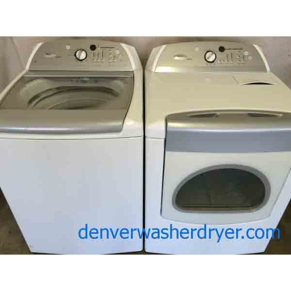 Whirlpool Cabrio Washer/Dryer Set, HE, Agitator-less, Stainless