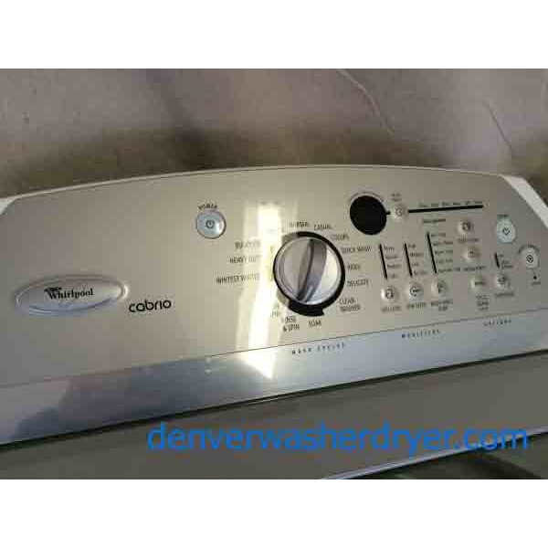 Whirlpool Cabrio Washer/Dryer Set, HE, Agitator-less, Stainless