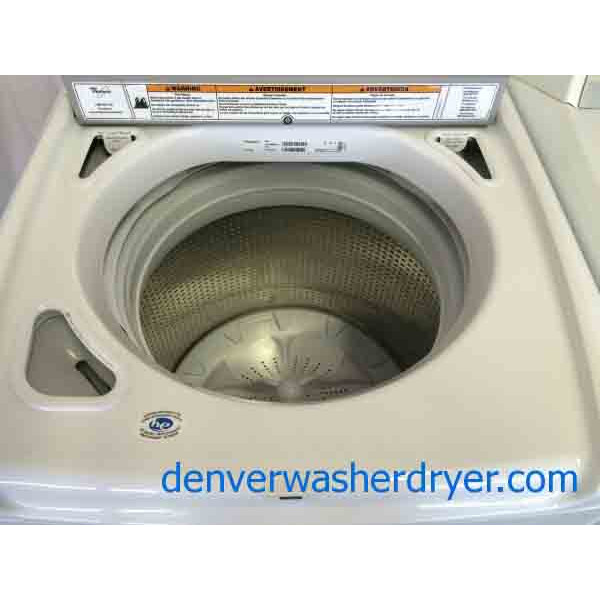 Whirlpool Cabrio Washer/Dryer Set, HE, Agitator-less, Stainless