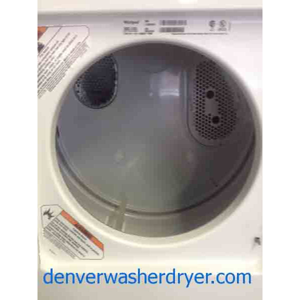 24" Stacked Whirlpool Washer/Dryer Set 1890 Denver Washer Dryer