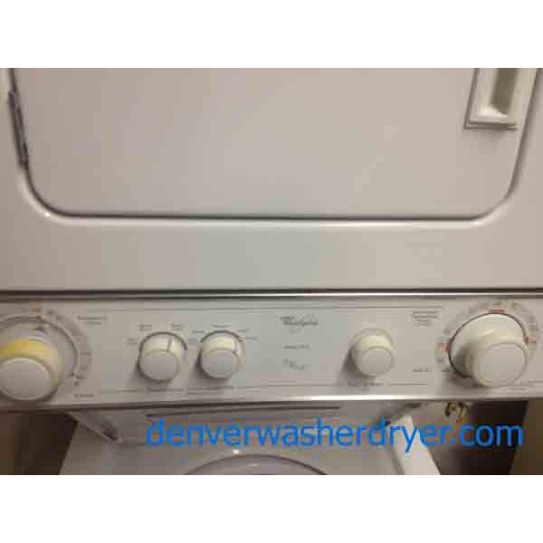 Impressive 24″ Stacked Whirlpool Washer/Dryer Set