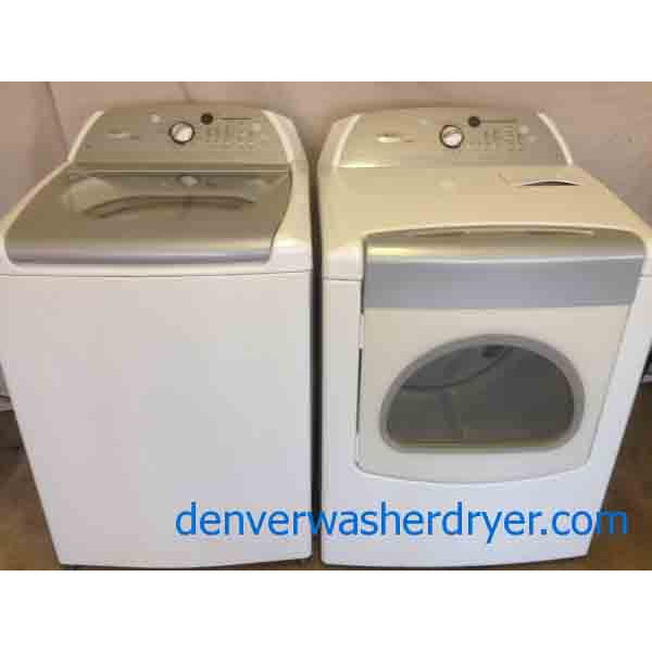 H.E. Agitator-less Whirlpool Cabrio Washer/Dryer Set