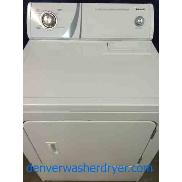 Admiral Dryer, by Whirlpool, Super Capacity, Great Condition 1538