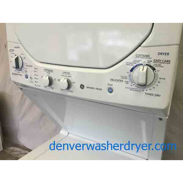 2014 GE Stackable Washer/Dryer 24", Like New! 2187 Denver Washer Dryer