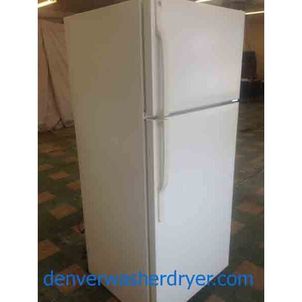 16 Cu. Ft. White GE Refrigerator!