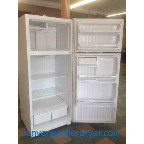 16 Cu. Ft. White GE Refrigerator!