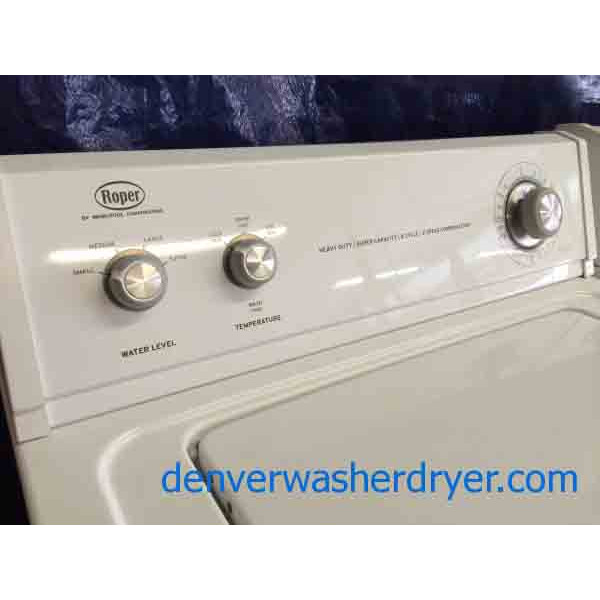 Roper Washer/Dryer Set, by Whirlpool, Super Capacity, Great Set