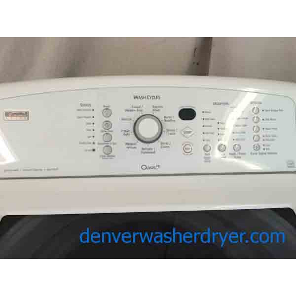 Kenmore Elite Oasis Washer/Dryer Set, HE, Stainless, Canyon Capacity