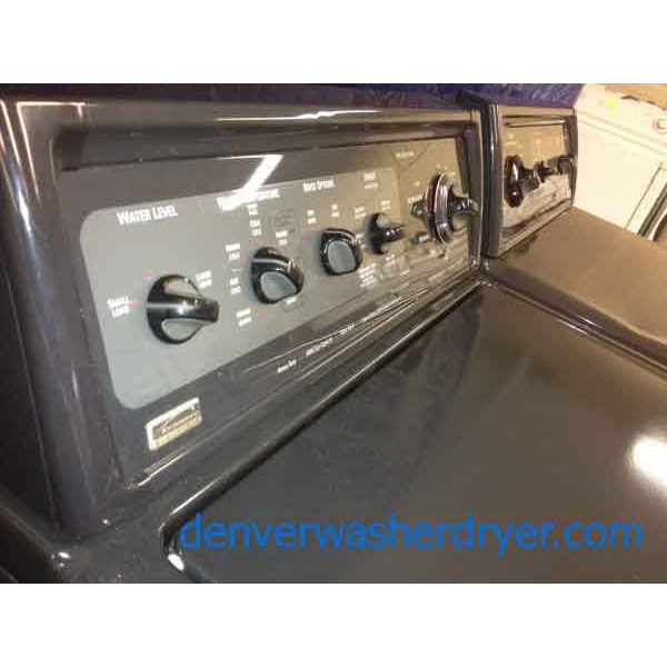 Excellent Kenmore Elite Washer/Dryer Matching Set, Black Beauties