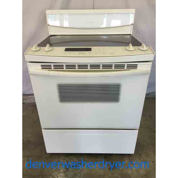 High End Kitchen Aid Glass Top Stove, Beige