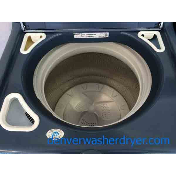 Kenmore Elite Oasis Washer/Dryer Set, Canyon Capacity, Super High End, Blue