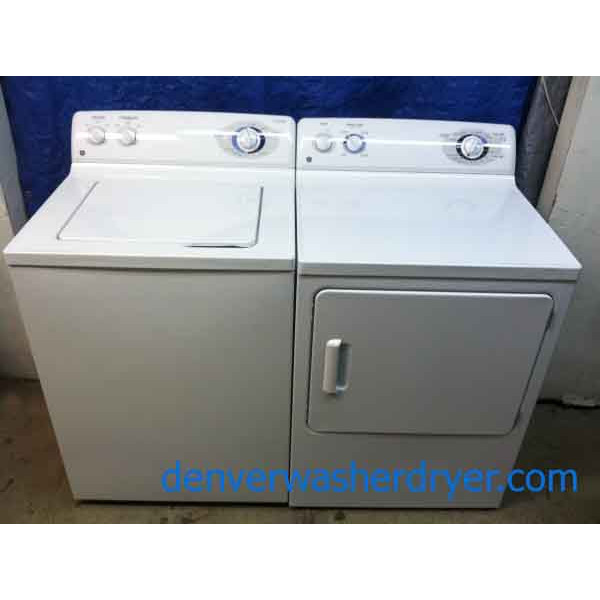 Sprightly GE Washer/Dryer Set