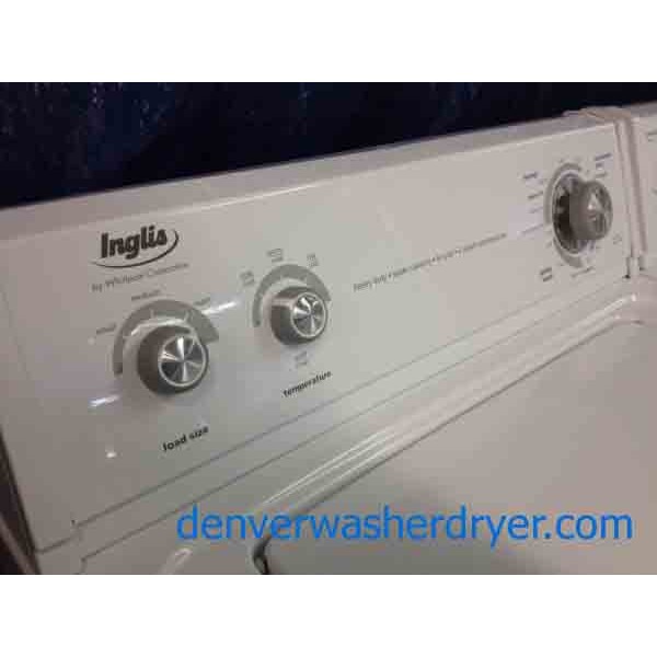 Inglis Washer/Dryer Set, by Whirlpool, Super Capacity!