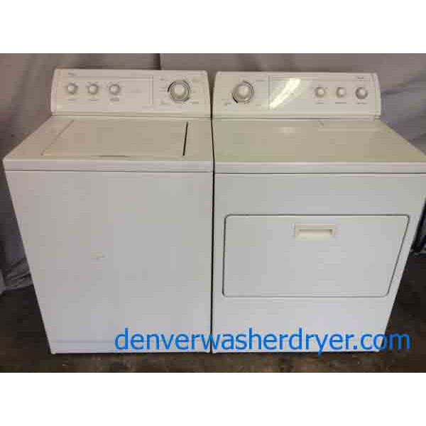 Super Capacity Plus Whirlpool Washer/Dryer Set!