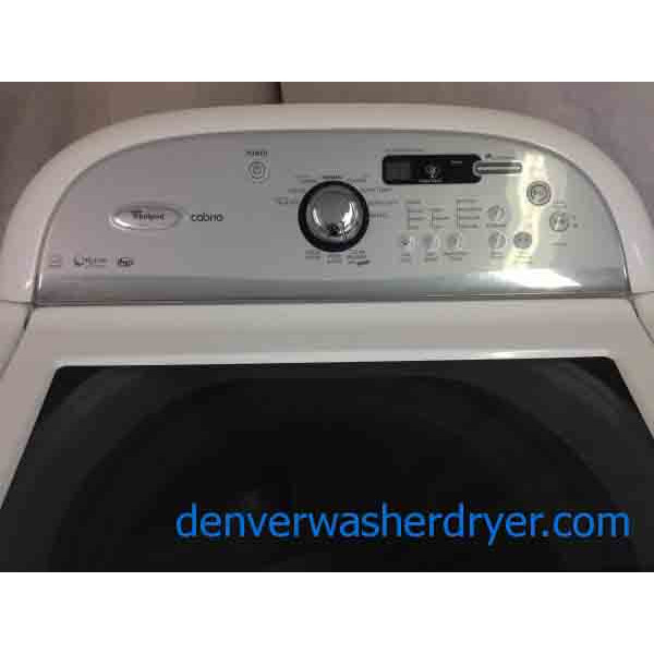 High-Efficiency Agitator-less Whirlpool Cabrio Washer!